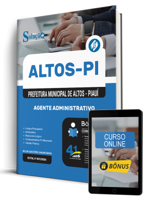 Apostila Prefeitura de Altos-PI 2026 - Agente Administrativo - Imagem 1