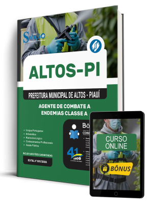 Apostila Prefeitura de Altos-PI 2026 - Agente de Combate a Endemias Classe A - Imagem 1