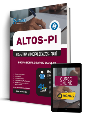 Apostila Prefeitura de Altos-PI 2026 - Profissional de Apoio Escolar - Imagem 1