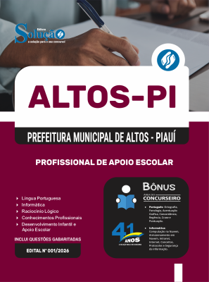 Apostila Prefeitura de Altos-PI 2026 - Profissional de Apoio Escolar - Imagem 3
