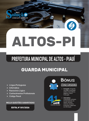 Apostila Prefeitura de Altos-PI 2026 - Guarda Municipal - Imagem 3