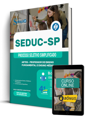 Apostila SEDUC-SP 2026 - Professor de Ensino Fundamental e Ensino Médio - Artes - Imagem 1