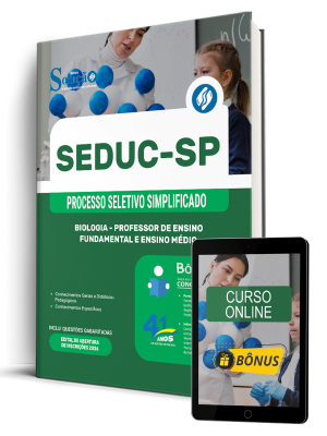 Apostila SEDUC-SP 2026 - Professor de Ensino Fundamental e Ensino Médio - Biologia - Imagem 1