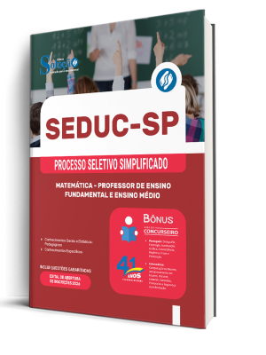 Apostila SEDUC-SP 2026 - Professor de Ensino Fundamental e Ensino Médio - Matemática - Imagem 2