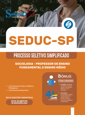 Apostila SEDUC-SP 2026 - Professor de Ensino Fundamental e Ensino Médio - Química - Imagem 3