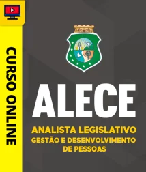 Capa Curso ALECE 2026 - Analista Legislativo - Gestão e Desenvolvimento de Pessoas 