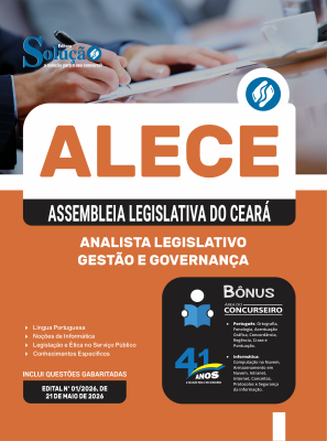 Apostila ALECE 2026 - Analista Legislativo - Gestão e Governança - Imagem 3