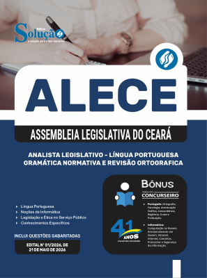 Apostila ALECE 2026 - Analista Legislativo - Língua Portuguesa - Gramática Normativa e Revisão Ortográfica - Imagem 3