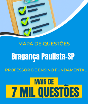 Mapa de Questões Online - Pref. Bragança Paulista-SP - Professor de Ensino Fundamental - 7 Mil Questões - Imagem 1