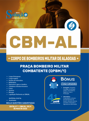 Apostila CBM-AL 2026 - Praça Bombeiro Militar Combatente (QPBM/1) - Imagem 3