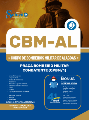 Apostila CBM-AL 2026 - Praça Bombeiro Militar Combatente (QPBM/1) - Imagem 3