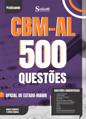 Caderno de Questões CBM-AL - Oficial de Estado-Maior - 500 Questões Gabaritadas - Imagem 2