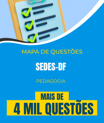 Mapa de Questões Online - SEDES-DF - Especialista em Desenvolvimento e Assistência Social - Pedagogia - 4 Mil Questões - Imagem 1