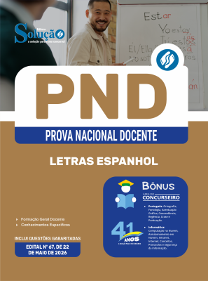 Apostila PND - Prova Nacional Docente 2026 - Letras Espanhol - Imagem 3
