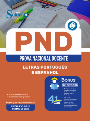 Apostila PND - Prova Nacional Docente 2026 - Letras Português e Espanhol - Imagem 3