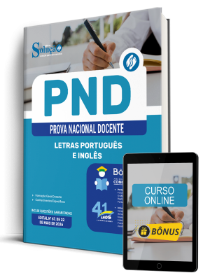 Apostila PND - Prova Nacional Docente 2026 - Letras Português e Inglês - Imagem 1