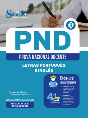 Apostila PND - Prova Nacional Docente 2026 - Letras Português e Inglês - Imagem 3