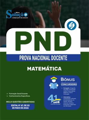 Apostila PND - Prova Nacional Docente 2026 - Matemática - Imagem 3