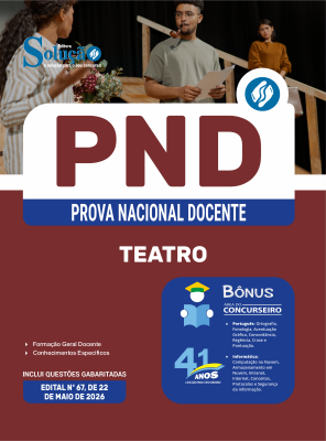 Apostila PND - Prova Nacional Docente 2026 - Teatro - Imagem 3