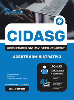 Apostila CIDASG 2026 - Agente Administrativo - Imagem 3