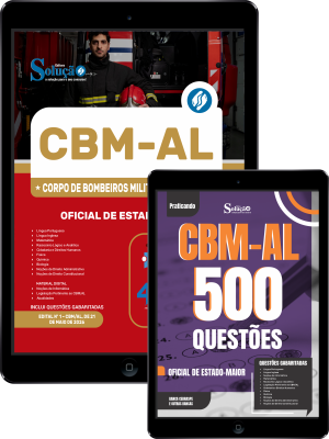 Combo CBM-AL 2026 - Oficial de Estado-Maior - Imagem 1