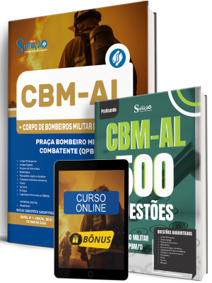 Combo CBM-AL 2026 - Praça Bombeiro Militar Combatente (QPBM/1) - Imagem 1