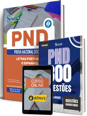 Combo PND - Prova Nacional Docente 2026 - Letras Português e Espanhol - Imagem 1