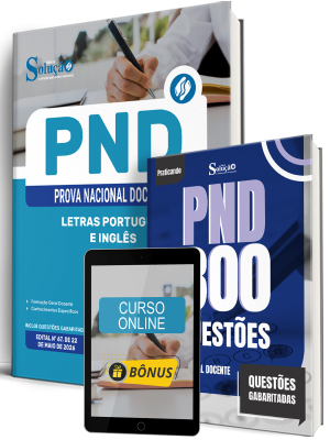 Combo PND - Prova Nacional Docente 2026 - Letras Português e Inglês - Imagem 1