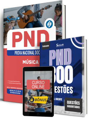 Combo PND - Prova Nacional Docente 2026 - Música - Imagem 1