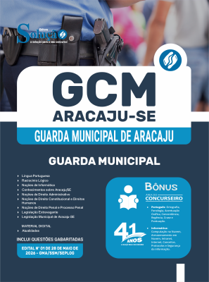 Apostila Prefeitura de Aracaju-SE 2026 - Guarda Municipal - Imagem 3