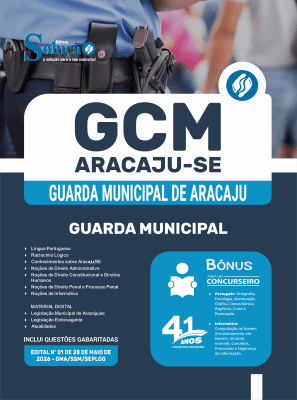 Apostila Prefeitura de Aracaju-SE 2026 em PDF - Guarda Municipal - Imagem 1