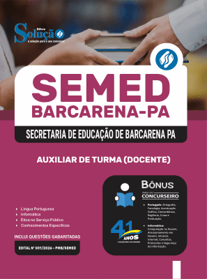 Apostila SEMED Barcarena-PA 2026 - Auxiliar de Turma (Docente) - Imagem 3