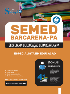 Apostila SEMED Barcarena-PA 2026 - Especialista em Educação - Imagem 3