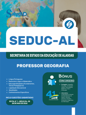 Apostila SEDUC-AL 2026 - Professor Geografia - Imagem 3