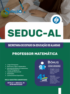 Apostila SEDUC-AL 2026 - Professor Matemática - Imagem 3