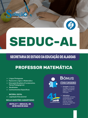 Apostila SEDUC-AL 2026 - Professor Matemática - Imagem 3
