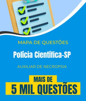 Mapa de Questões Online - Polícia Científica-SP - Auxiliar de Necropsia - 5 Mil Questões - Imagem 1