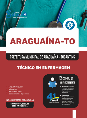 Apostila Prefeitura de Araguaína-TO 2026 - Técnico em Enfermagem - Imagem 3