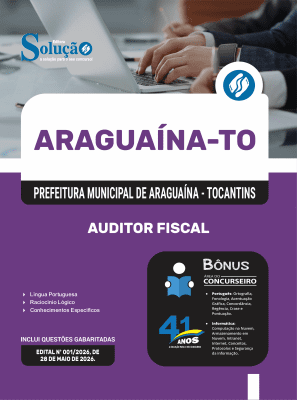 Apostila Prefeitura de Araguaína-TO 2026 - Auditor Fiscal - Imagem 3
