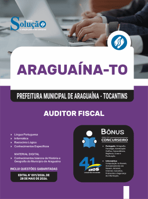 Apostila Prefeitura de Araguaína-TO 2026 - Auditor Fiscal - Imagem 3