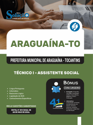 Apostila Prefeitura de Araguaína-TO 2026 - Técnico I - Assistente Social - Imagem 3