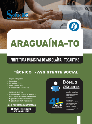 Apostila Prefeitura de Araguaína-TO 2026 - Técnico I - Assistente Social - Imagem 3