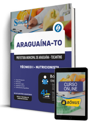 Apostila Prefeitura de Araguaína-TO 2026 - Técnico I - Nutricionista - Imagem 1