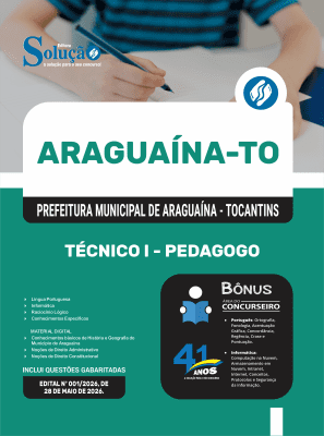 Apostila Prefeitura de Araguaína-TO 2026 - Técnico I - Pedagogo - Imagem 3
