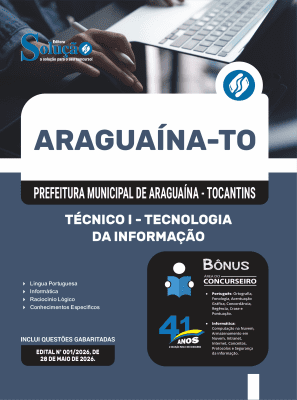 Apostila Prefeitura de Araguaína-TO 2026 - Técnico I - Tecnologia da Informação - Imagem 3