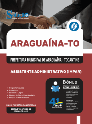Apostila Prefeitura de Araguaína-TO 2026 - Assistente Administrativo (IMPAR) - Imagem 3