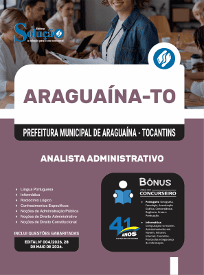 Apostila Prefeitura de Araguaína-TO 2026 - Analista Administrativo - Imagem 3