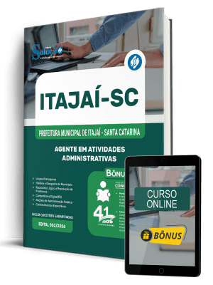 Apostila Prefeitura de Itajaí-SC 2026 - Agente em Atividades Administrativas - Imagem 1