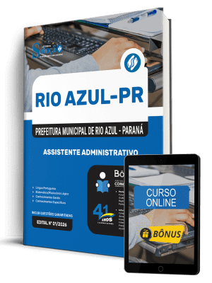 Apostila Prefeitura de Rio Azul-PR 2026 - Assistente Administrativo - Imagem 1
