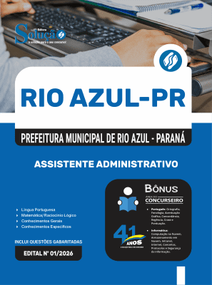 Apostila Prefeitura de Rio Azul-PR 2026 - Assistente Administrativo - Imagem 3
